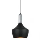 Ophelia, nowoczesna lampa wisząca, czarna, E27, MDM-3028/1 BK+CR